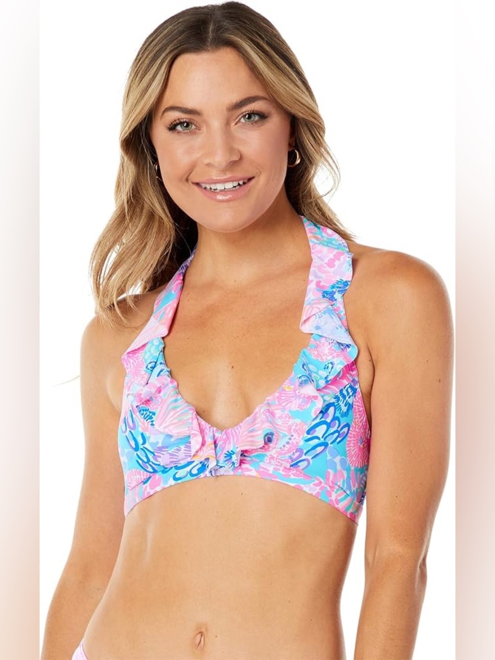 Lilly Pulitzer Kasme bikini top multi splendor in the sand 12